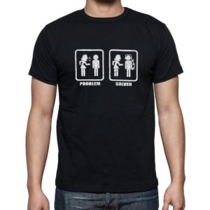 graphic design t-shirt men wearing headphone around loud bickering girlfriend