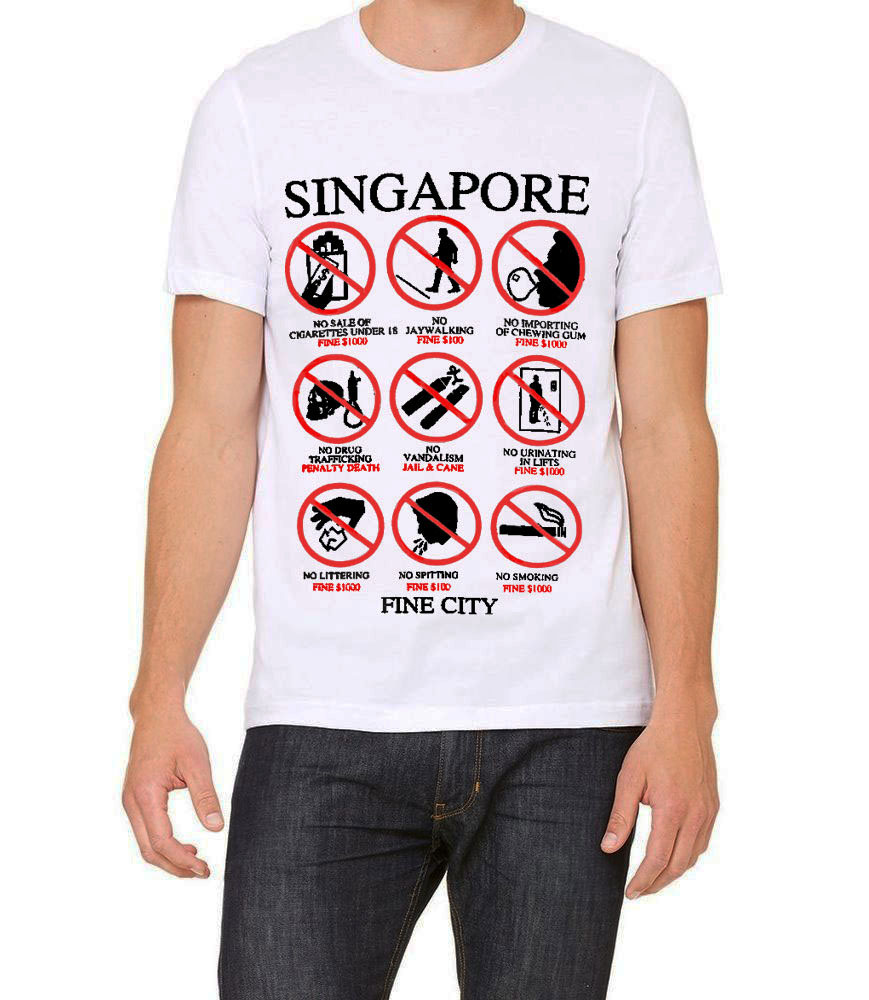 Koordinere Sammenhængende hans Singapore Souvenir T-shirt | Singapore is a Fine City